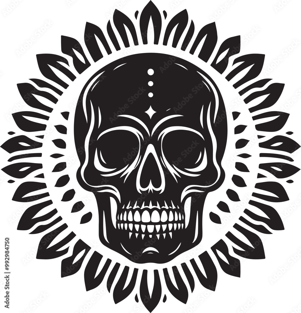 Skull Silhouette: Gothic Icon, Halloween Symbol, Death Concept, Spooky Design, Flat Vector Illustration, Crossbones and Skull vector icon set. Cartoon crossbones and skull icons. Skull Silhouette: Gothic Icon, Halloween Symbol, Death Concept, Spooky Design, Flat Vector Illustration, Crossbones and Skull vector icon set. Cartoon crossbones and skull icons.