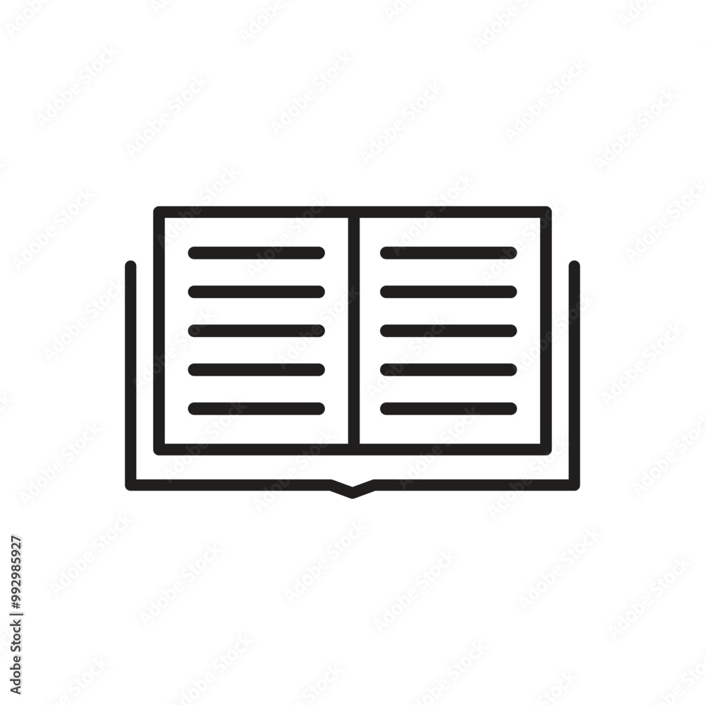 Open book icon logo design template isolated illustration Open book icon logo design template isolated illustration