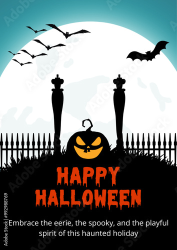 Halloween Design Post Sosial Media or poster design.