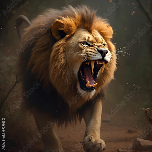 Lion image background