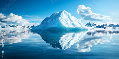 Wallpaper Mural Pristine Antarctic Iceberg Reflection Torontodigital.ca