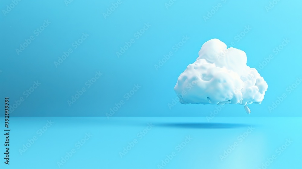 Speech Balloon Art Concept Design on Blue Background Speech Balloon Art Concept Design on Blue Background