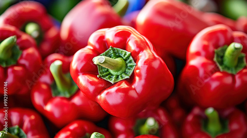 red and green bell peppers