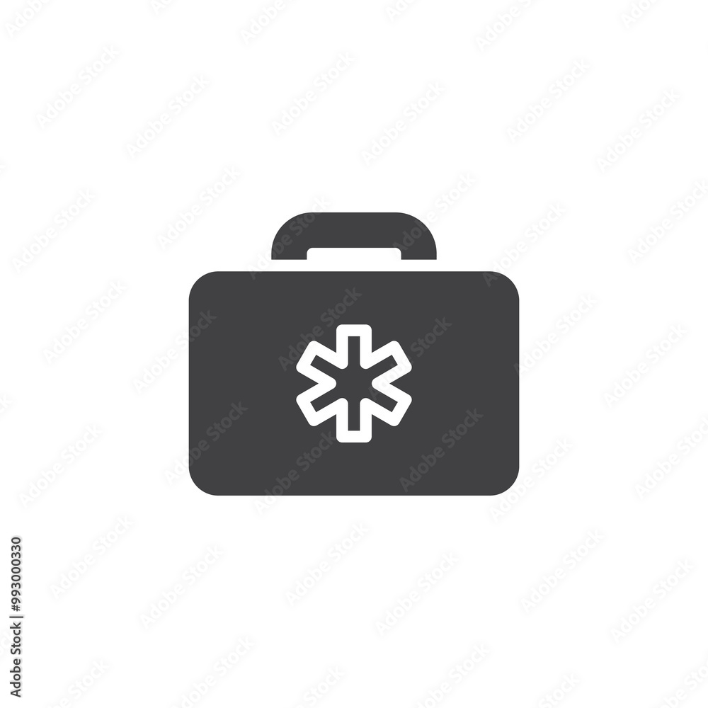 Medical cross on a box vector icon Medical cross on a box vector icon