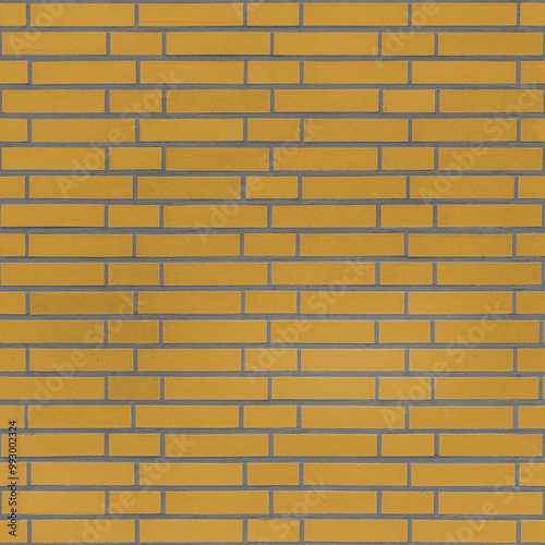 Yellow Brick Wall (seamlessly tileable)
