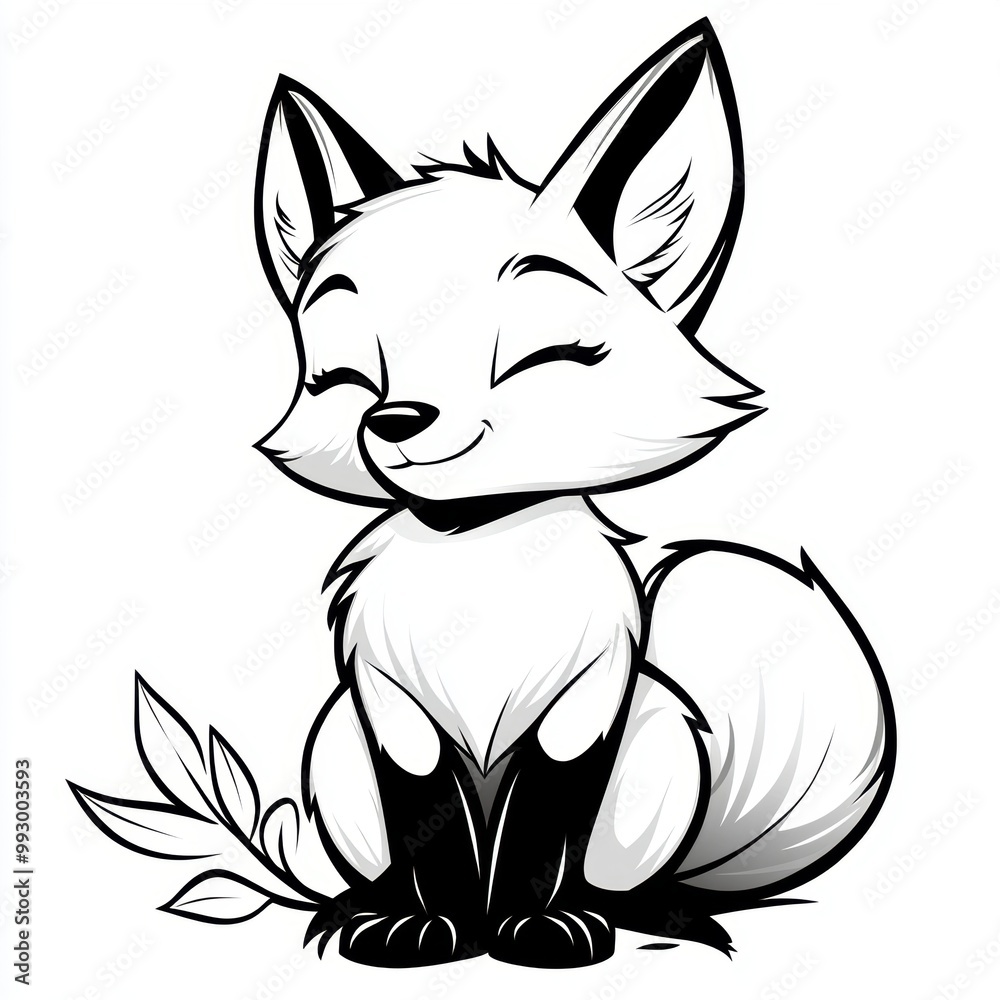 Cute Fox Illustration. Cute Fox Illustration.