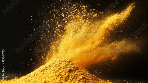 Tangy Amchur Powder with Vibrant Yellow Hue