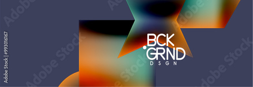 Fluid color geometric shapes abstract background. Vector Illustration For Wallpaper, Banner, Background, Card, Book Illustration, landing page