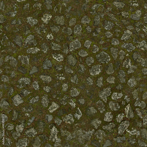 Mossy Boulder Floor (seamlessly tileable)