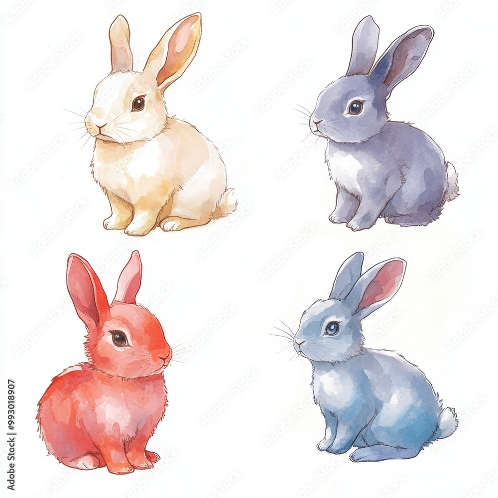 Cute Bunny Illustration. Cute Bunny Illustration.