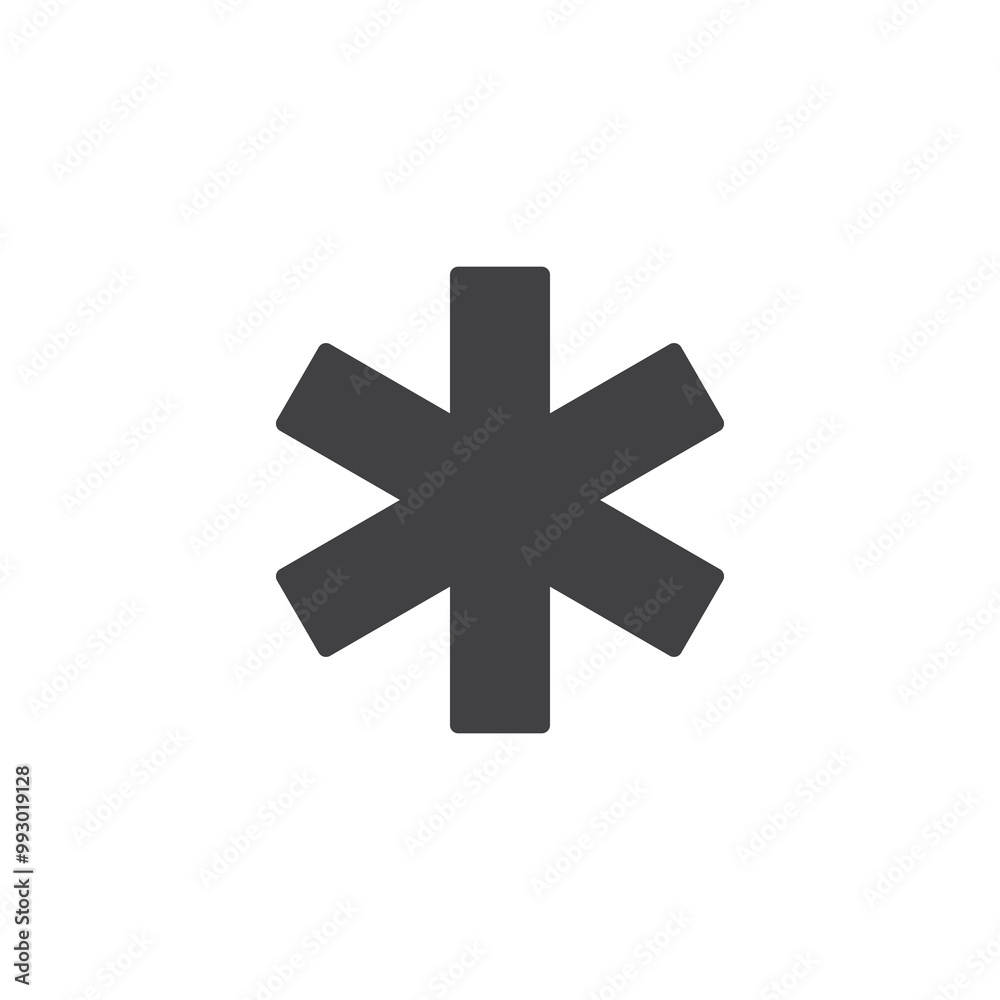 Medical star symbol vector icon Medical star symbol vector icon