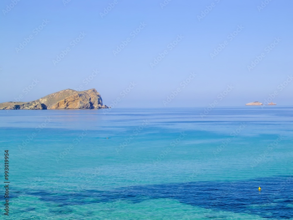panorama of a cove with boats on the island of Ibiza. High quality photo panorama of a cove with boats on the island of Ibiza. High quality photo