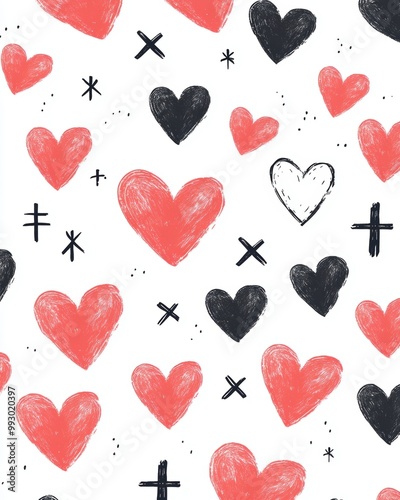 Hearts Pattern.