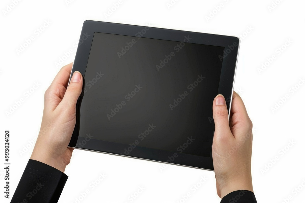 Tablet Hand. Digital Screen in Hands for Communication and Display Tablet Hand. Digital Screen in Hands for Communication and Display