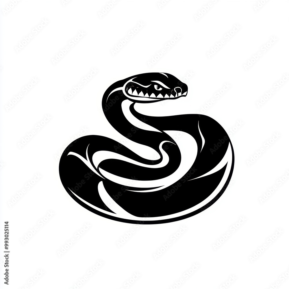 Black Snake Icon.