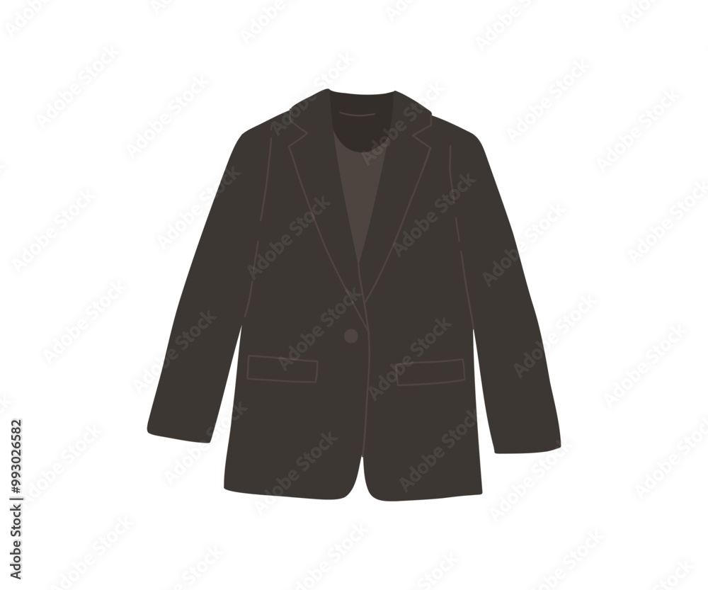 Hand drawn jacket, clothes. Vector illustration in flat style. Hand drawn jacket, clothes. Vector illustration in flat style.