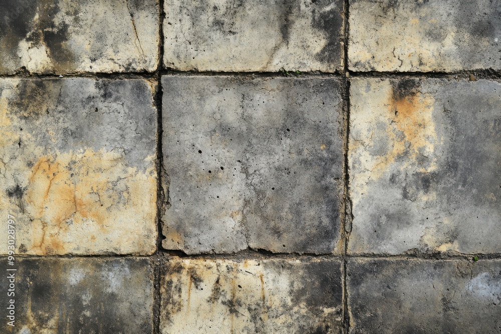 Fototapeta premium Horizontal designs on concrete and cement surfaces for textured backgrounds and decorative elements