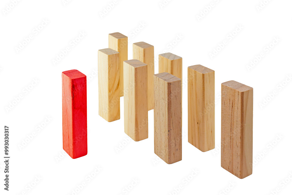 Leadership, Business concept growth success process. Establishes a group in row. Red color (manager) stand out from the crowd and copyspace Leadership, Business concept growth success process. Establishes a group in row. Red color (manager) stand out from the crowd and copyspace
