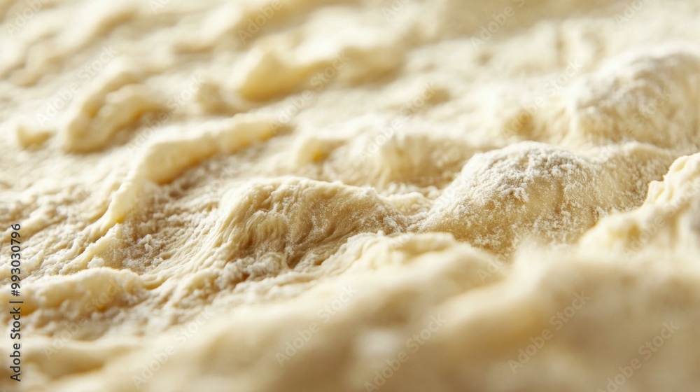 Close-Up of Stretched Pizza Dough Showing Texture Close-Up of Stretched Pizza Dough Showing Texture