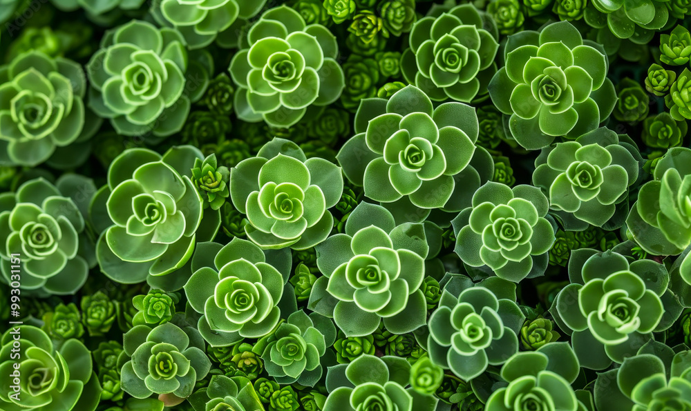 Lush Green Texture of Small Succulent Plants in Natural Light for Botanical and Garden Photography Lush Green Texture of Small Succulent Plants in Natural Light for Botanical and Garden Photography