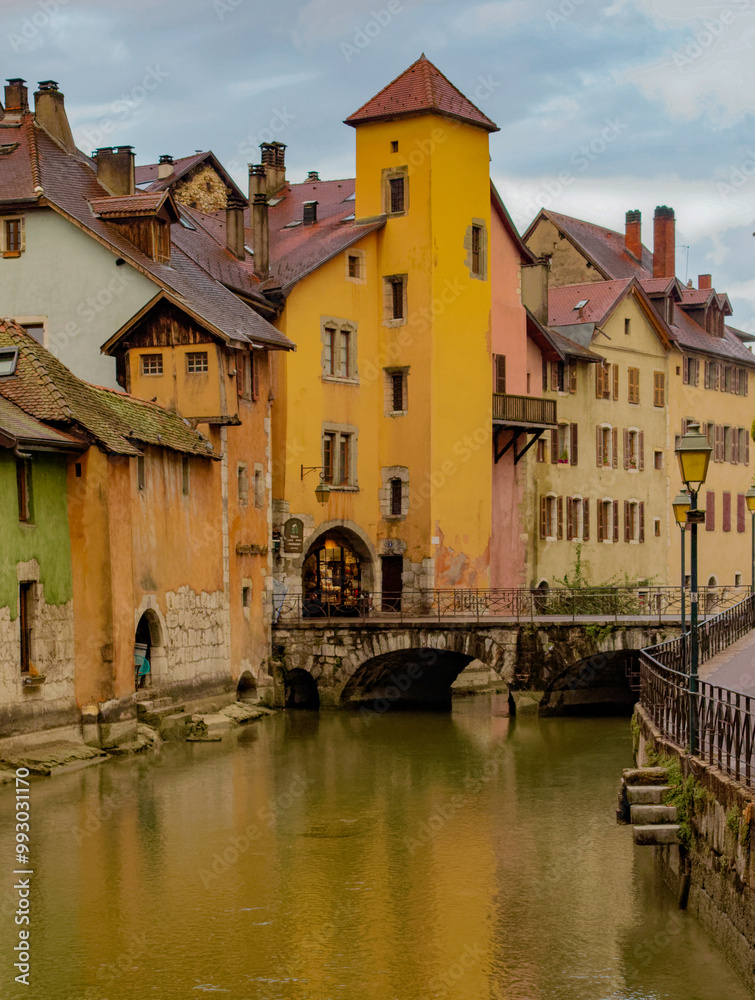 Fototapeta premium Little bridge over the river