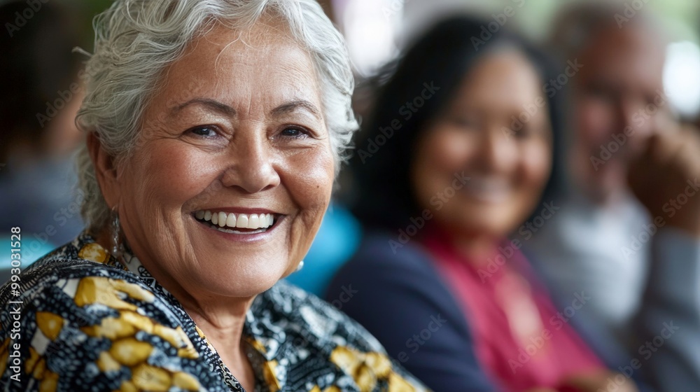 Fototapeta premium A senior center offering programs for older adults with disabilities, promoting social engagement and well-being