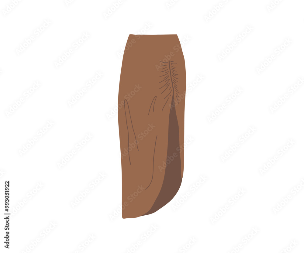 Hand drawn skirt, clothes. Vector illustration in flat style. Hand drawn skirt, clothes. Vector illustration in flat style.