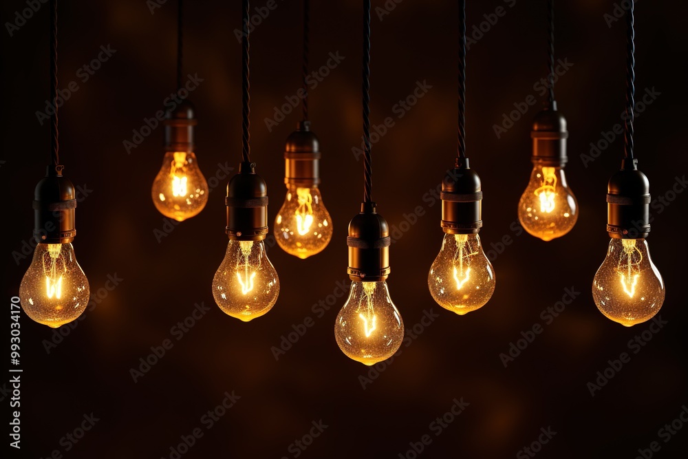 light bulb on black background light bulb on black background