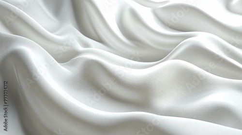 Abstract Draped White Fabric Texture