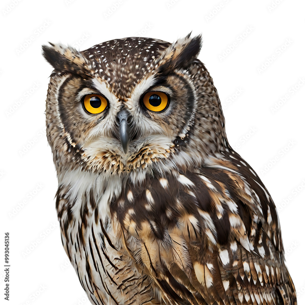 Obraz premium great owl with transparent background PNG and JPEG image 