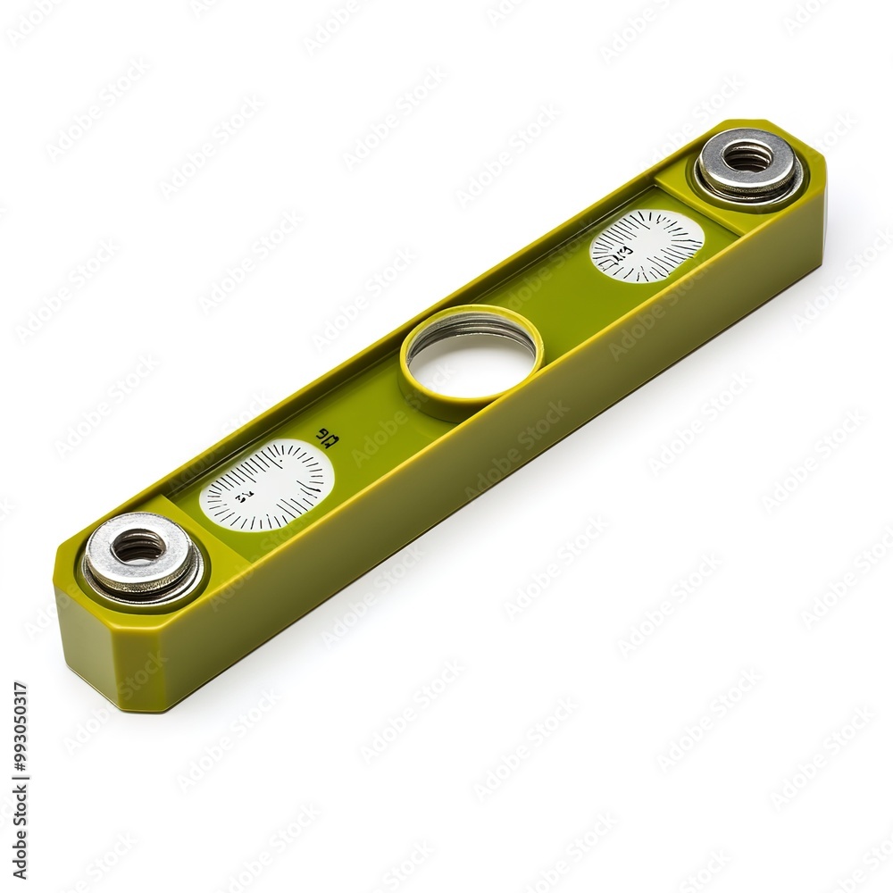 Fototapeta premium Measuring tools: Spirit level isolated on white background
