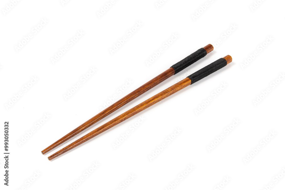wooden chopsticks isolated on white background. wooden chopsticks isolated on white background.