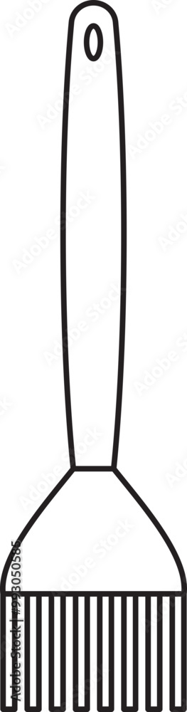 Decorative kitchen utensil outline illustration Decorative kitchen utensil outline illustration