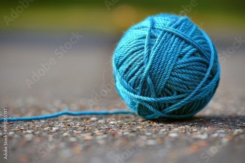 ai generative ball of knitting thread
