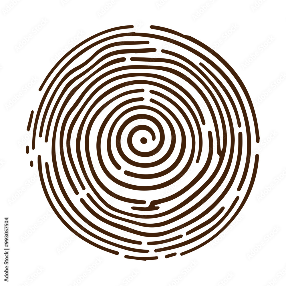 Hand drawn tree ring wood circle vector flat design Hand drawn tree ring wood circle vector flat design