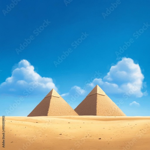 The Great Pyramids of Giza in Egypt photo