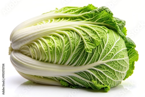 fresh, delicious, agriculture, white background, vibrant, healthy, Fresh Chinese cabbage is displayed on a clean white background capturing the essence of freshness and simplicity