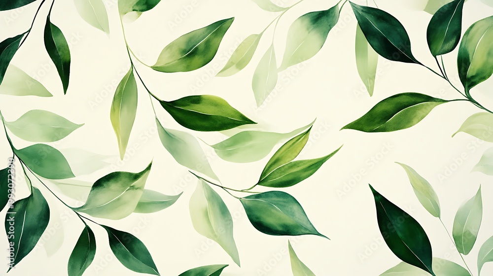 Vibrant Green Foliage Closeup with Textured Leaves in Natural Light and Detailed Vein-generative ai Vibrant Green Foliage Closeup with Textured Leaves in Natural Light and Detailed Vein-generative ai