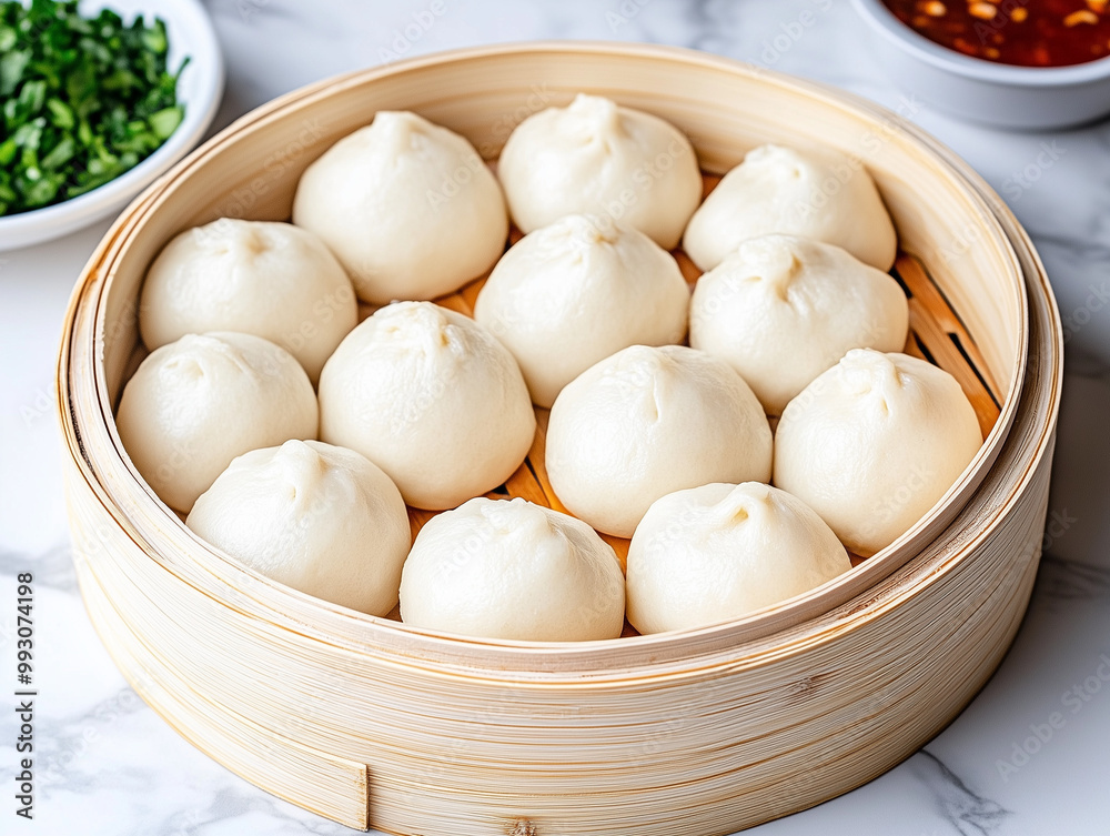 steamed buns in bamboo steamer steamed buns in bamboo steamer