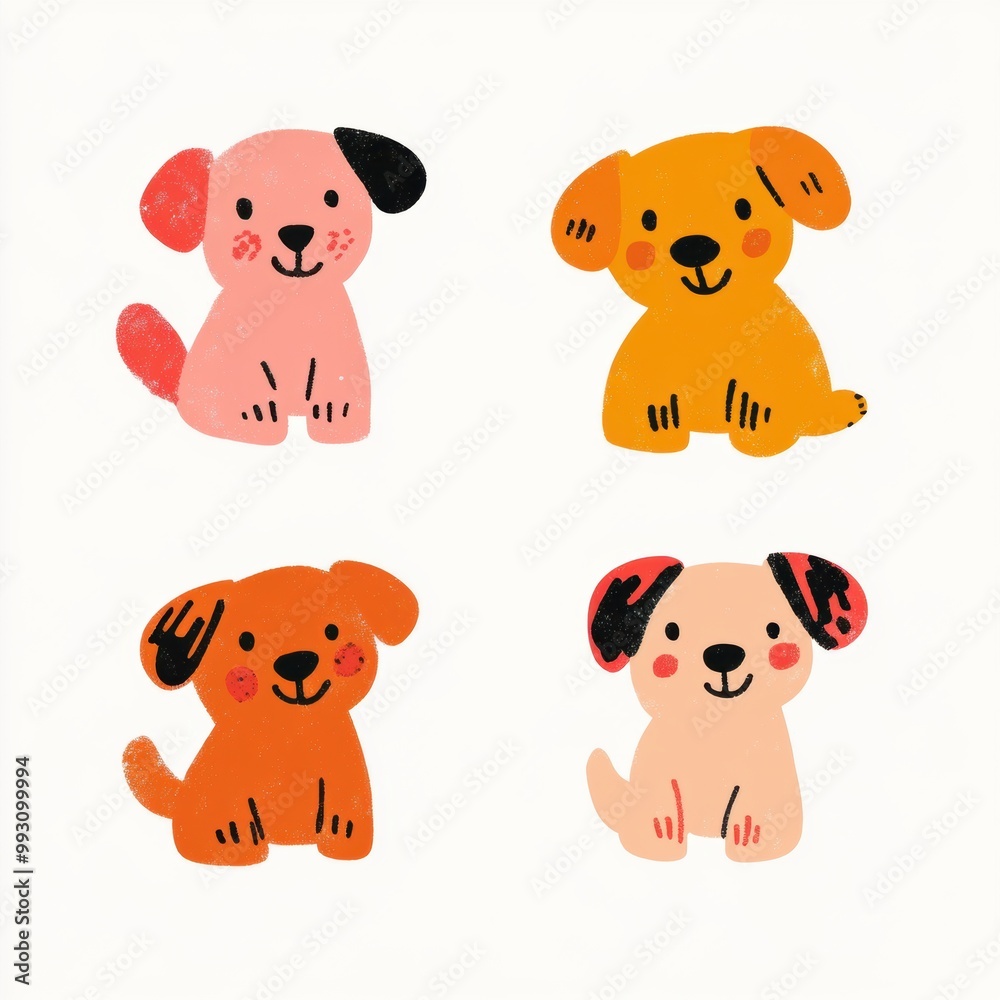 Cute Dog Illustration. Cute Dog Illustration.