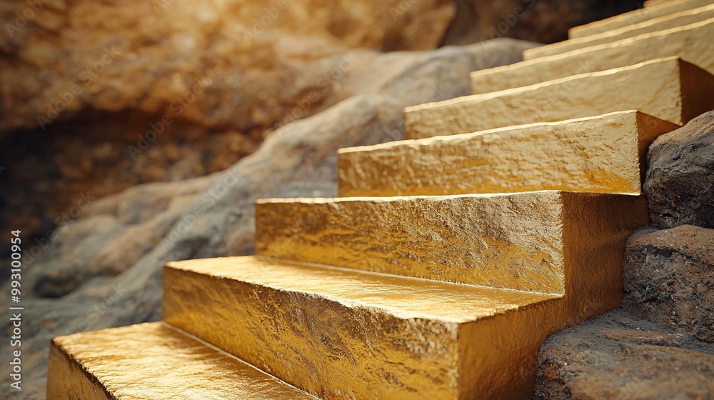 Golden Stairs To Success. Golden Stairs To Success.