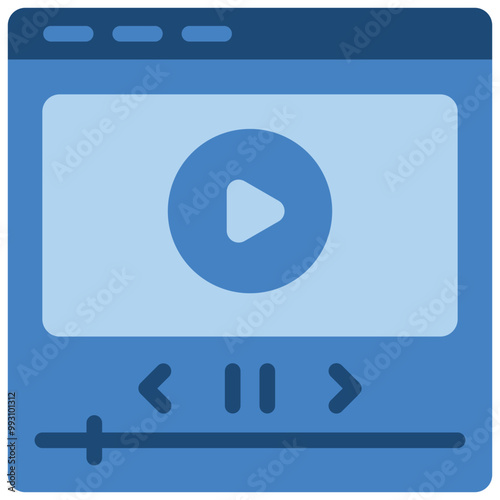 Music Player Icon Design Vector