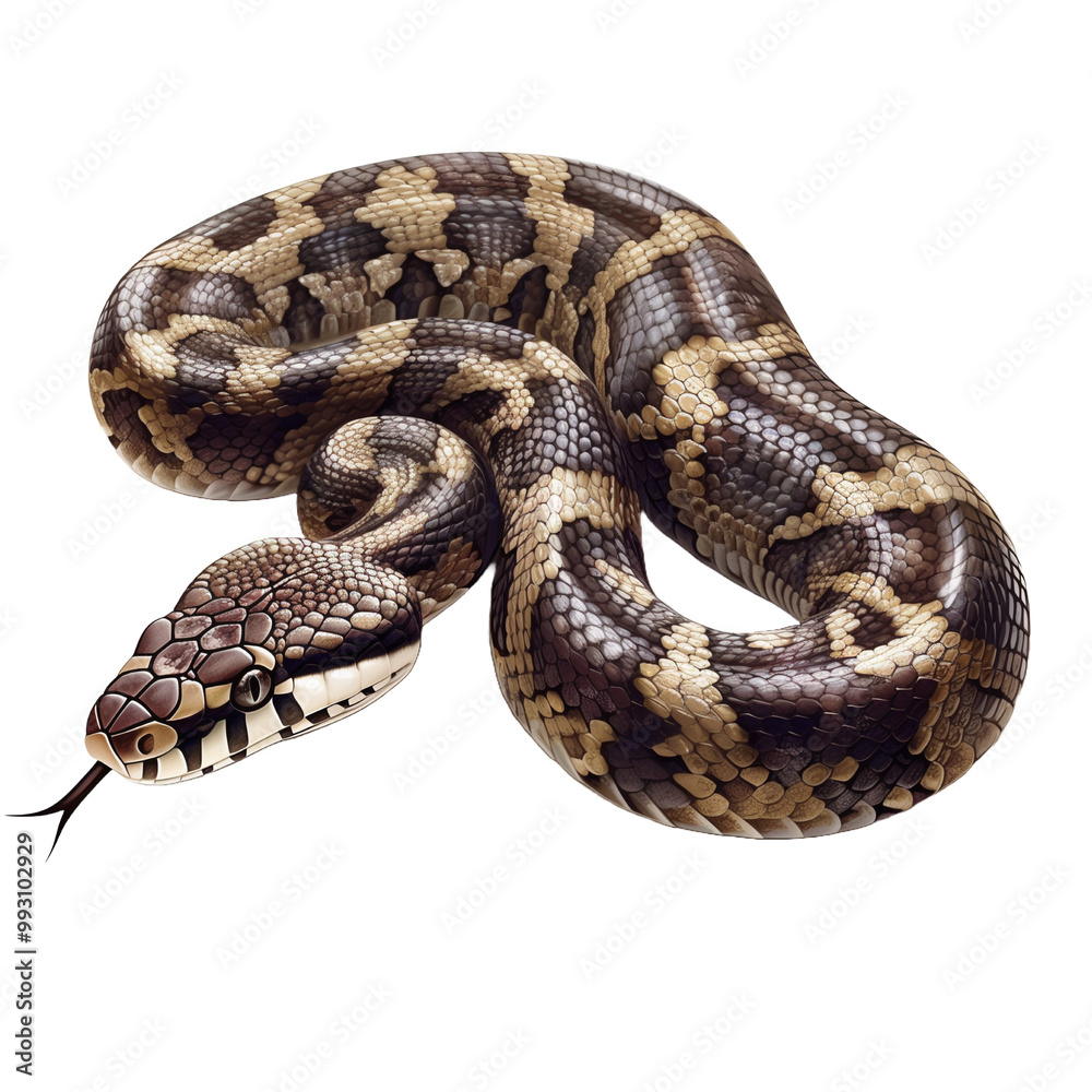 Symbol 2025 year, snake isolated on transparent background. Generated AI Symbol 2025 year, snake isolated on transparent background. Generated AI