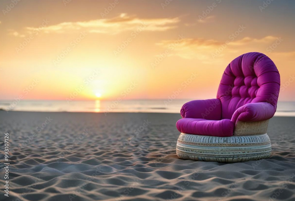 DIY Purple Tire Armchair Cozy Seat by the Sandy Shore at Sunset DIY Purple Tire Armchair Cozy Seat by the Sandy Shore at Sunset