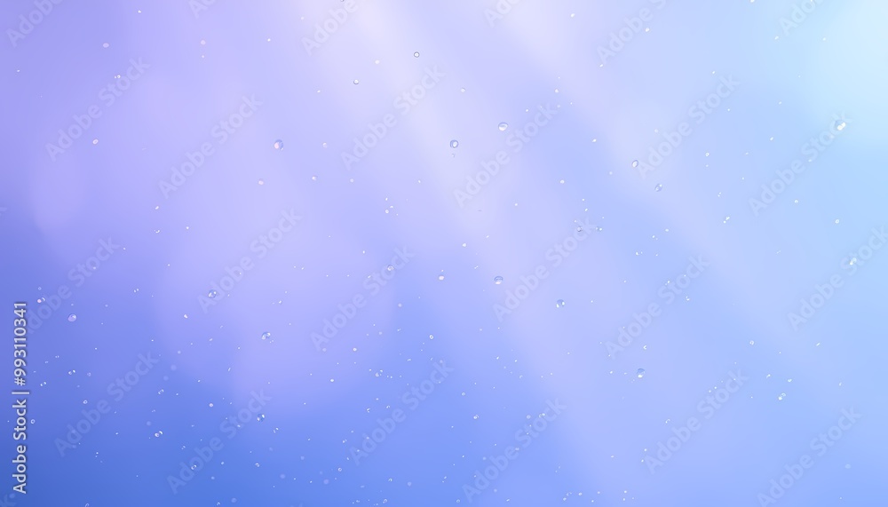 Naklejka premium Floating Particles Illuminated by Soft Light in a Blue-Purple Gradient