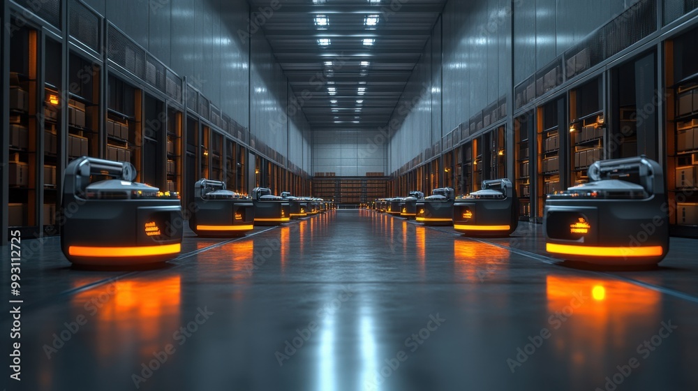 Autonomous Robots in a Modern Warehouse