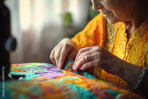 Creating a Colorful Quilt in the Morning 