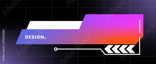 Modern pop up window illustration. Futuristic pop up interface.