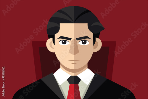 A serious defendant sits in a courtroom, prepared to address the allegations against him, Defendant's unfair picture can be changed.
