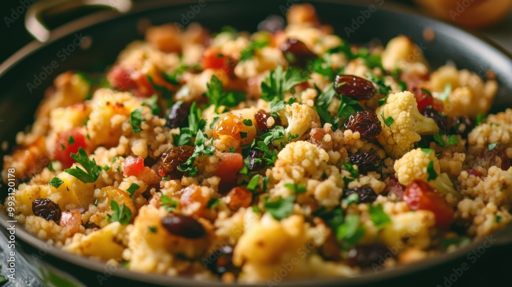 Roasted Cauliflower with Golden Raisins and Herbs Roasted Cauliflower with Golden Raisins and Herbs